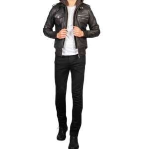 Cocoa Brown Sheepskin Bomber