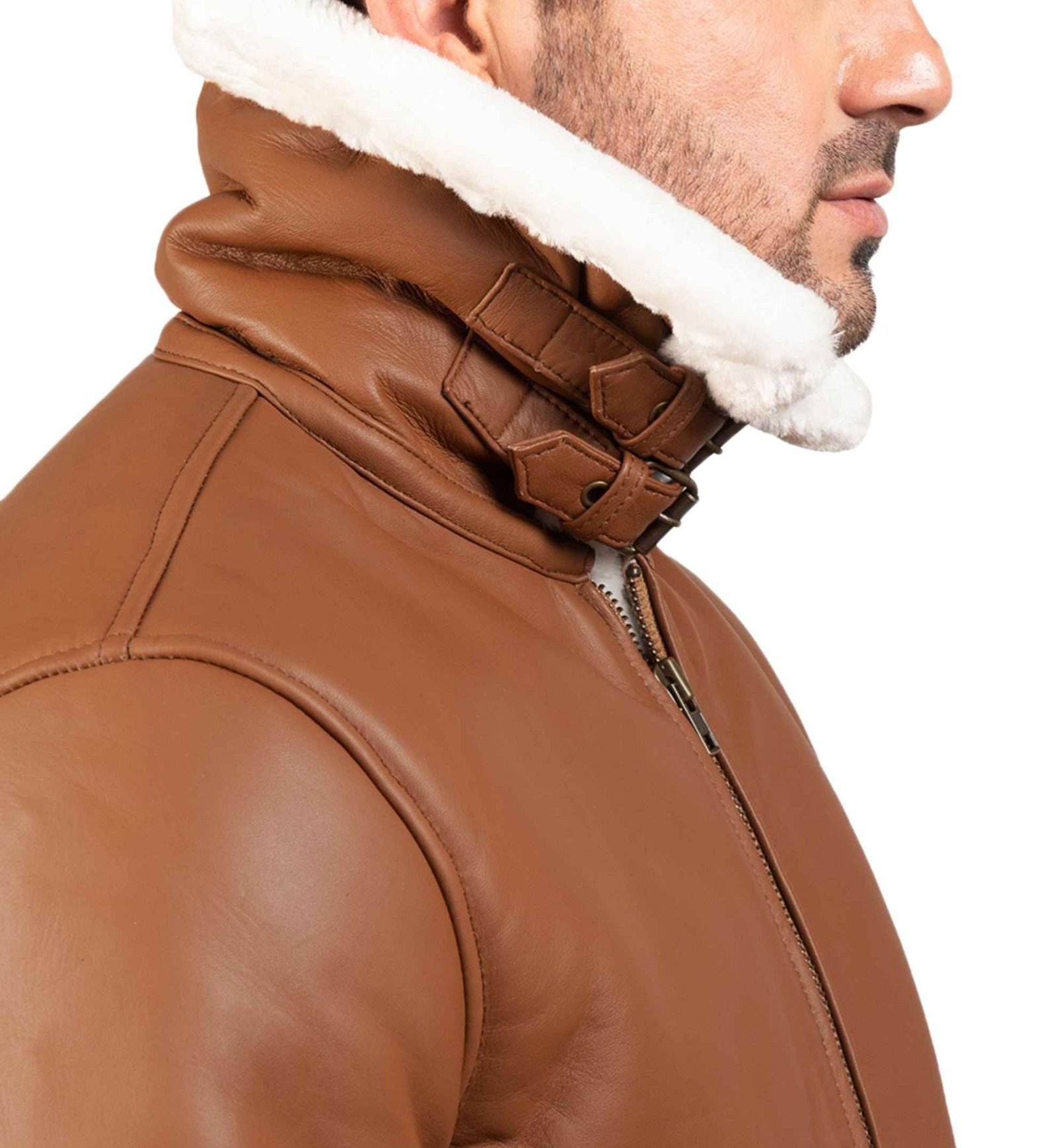 Worn Path B-3 Solid Brown Bomber - Image 3