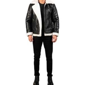 Black B-3 Sheepskin Bomber