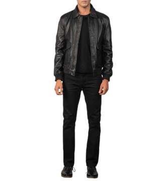 Black Bomber Flight Jacket