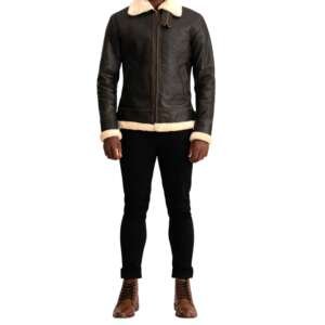 Brown & Cream Bomber Jacket