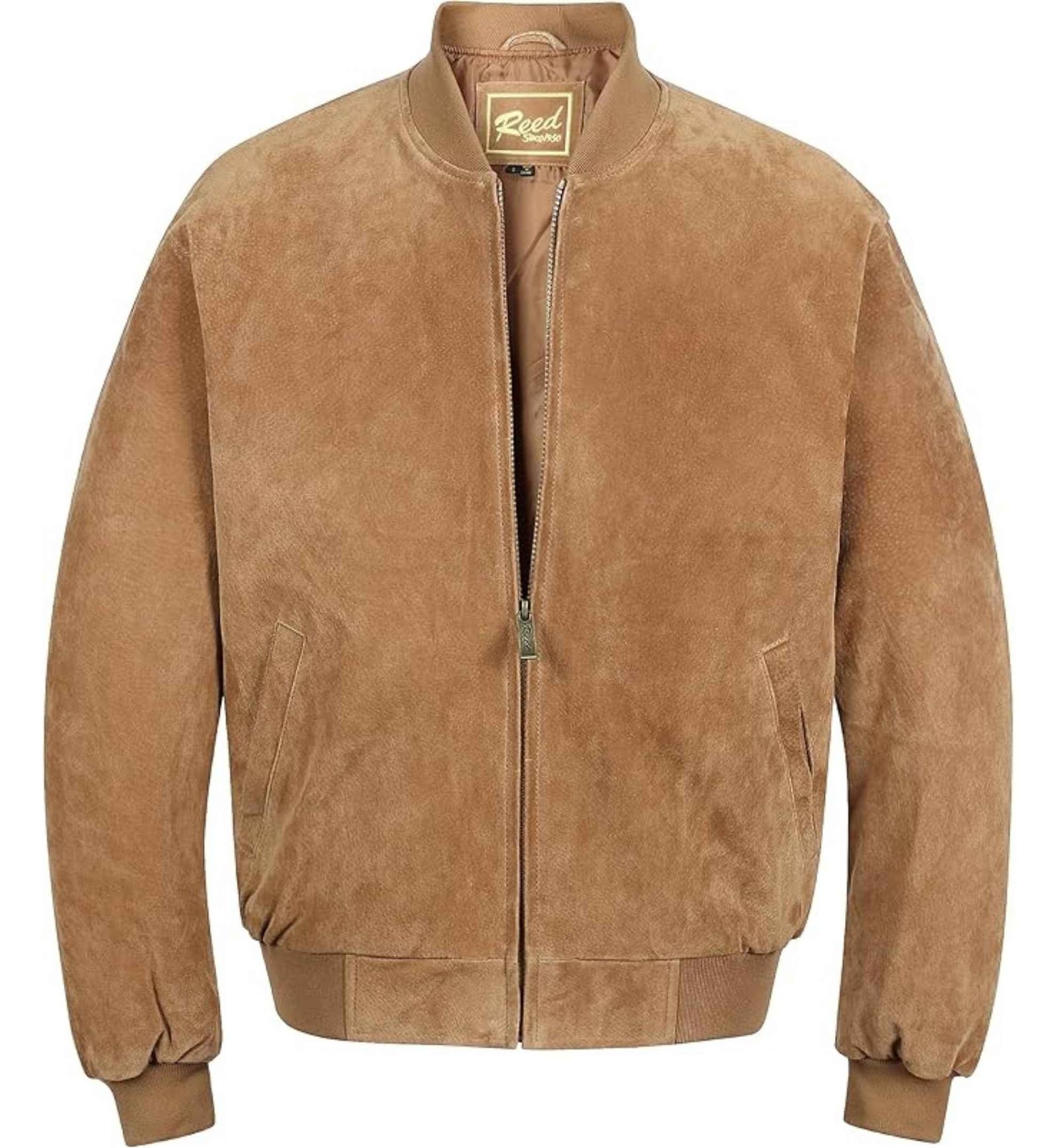 Varsity Gold Suede Jacket