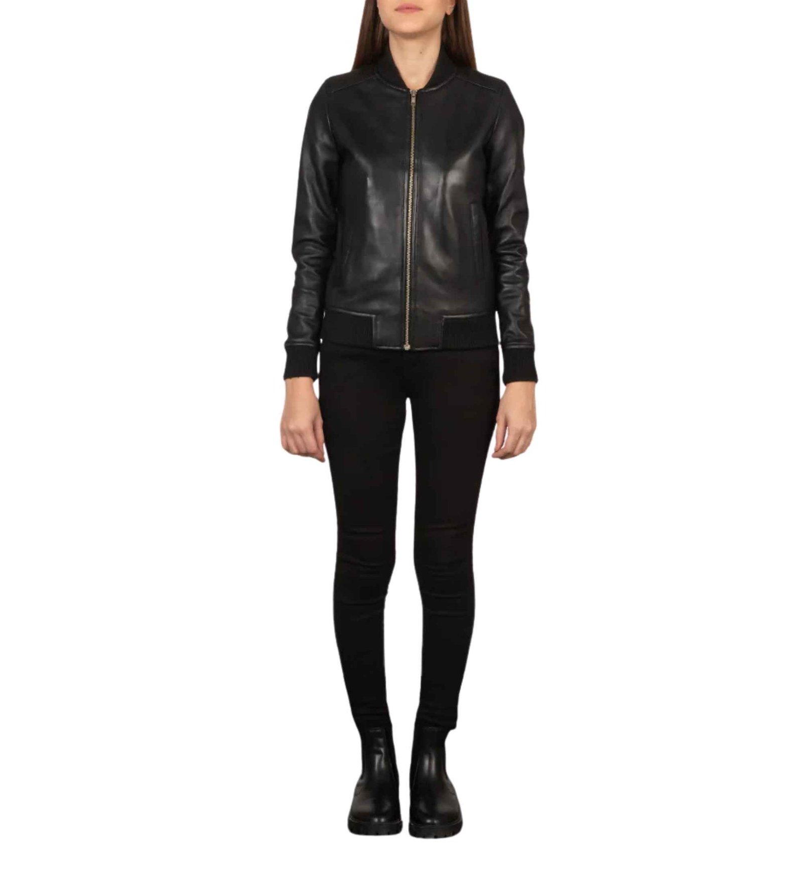 Onyx Leather Flight Bomber - Image 6