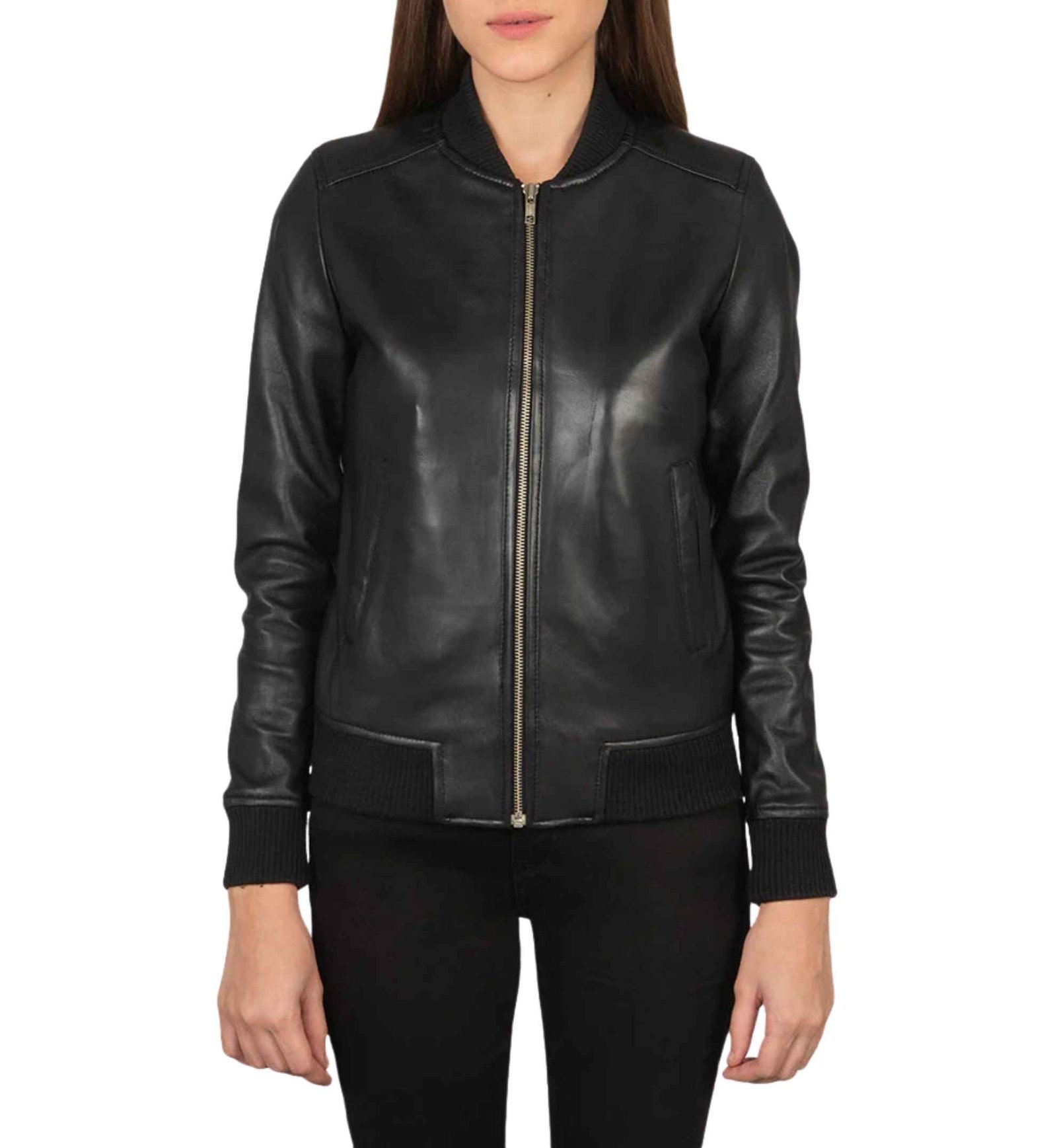 Onyx Leather Flight Bomber - Image 5