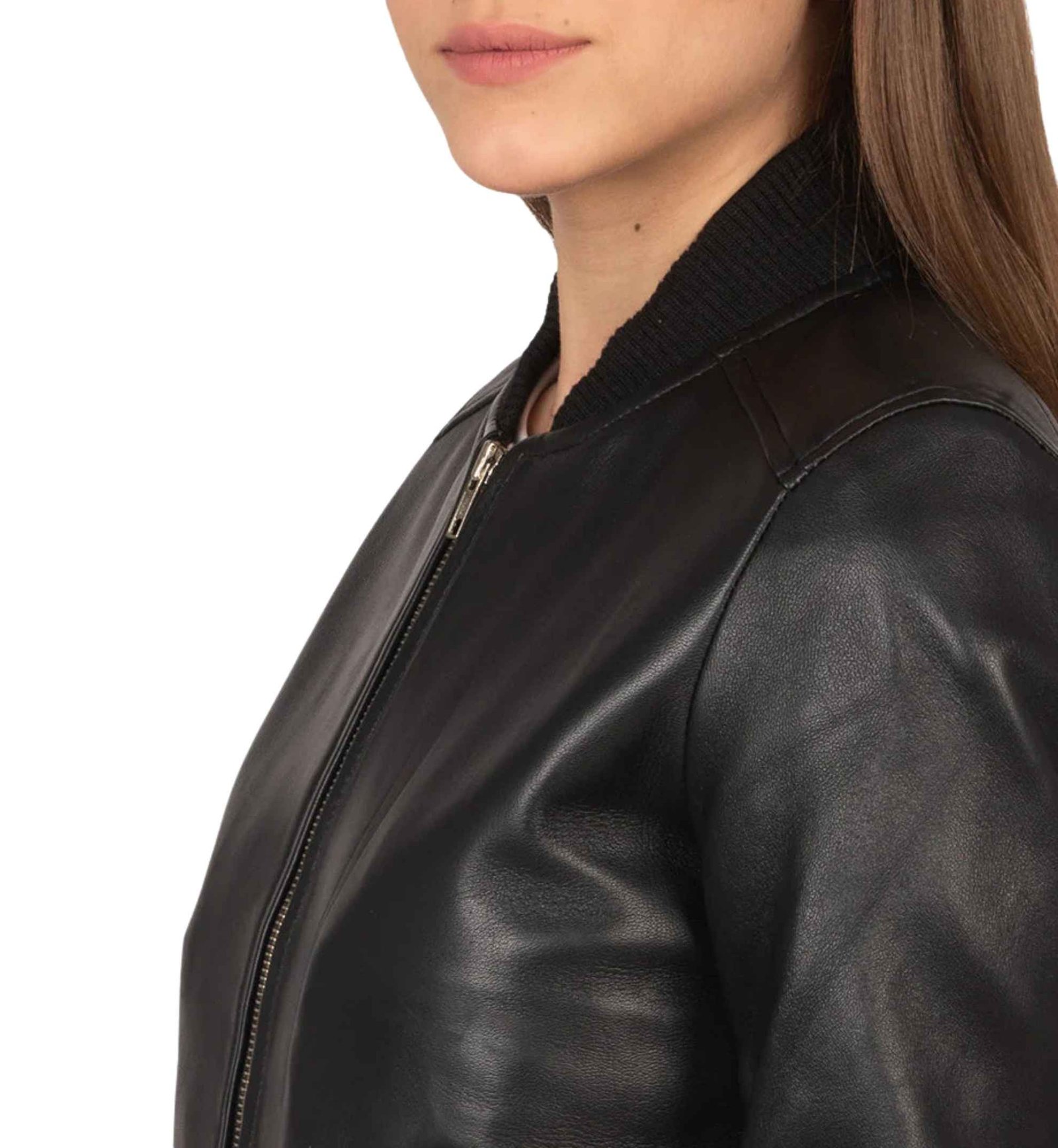 Onyx Leather Flight Bomber - Image 3