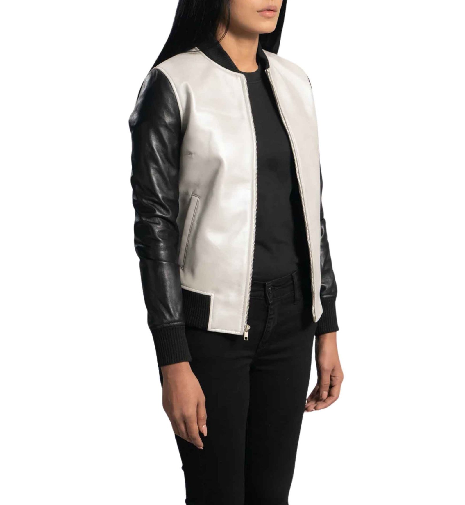 Argent Silver Bomber Jacket - Image 2