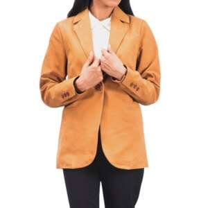 Velvet Brown Nubuck Blazer