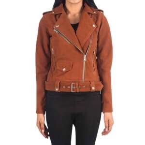 Ranger Brown Suede Moto Jacket