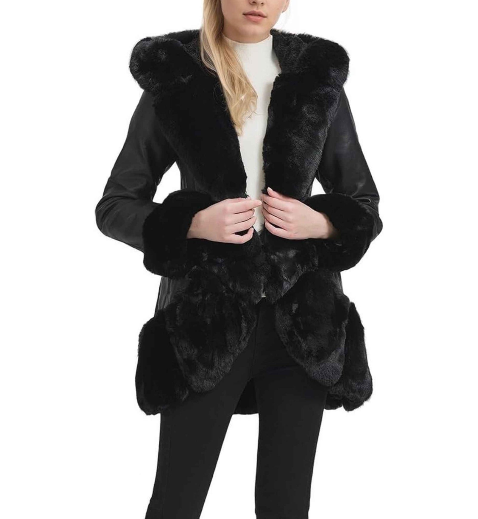 Arctic Faux Fur Hooded Coat - Image 2