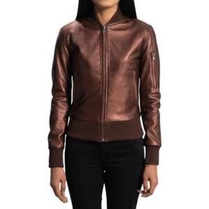 Ruby Aniline Bomber Jacket