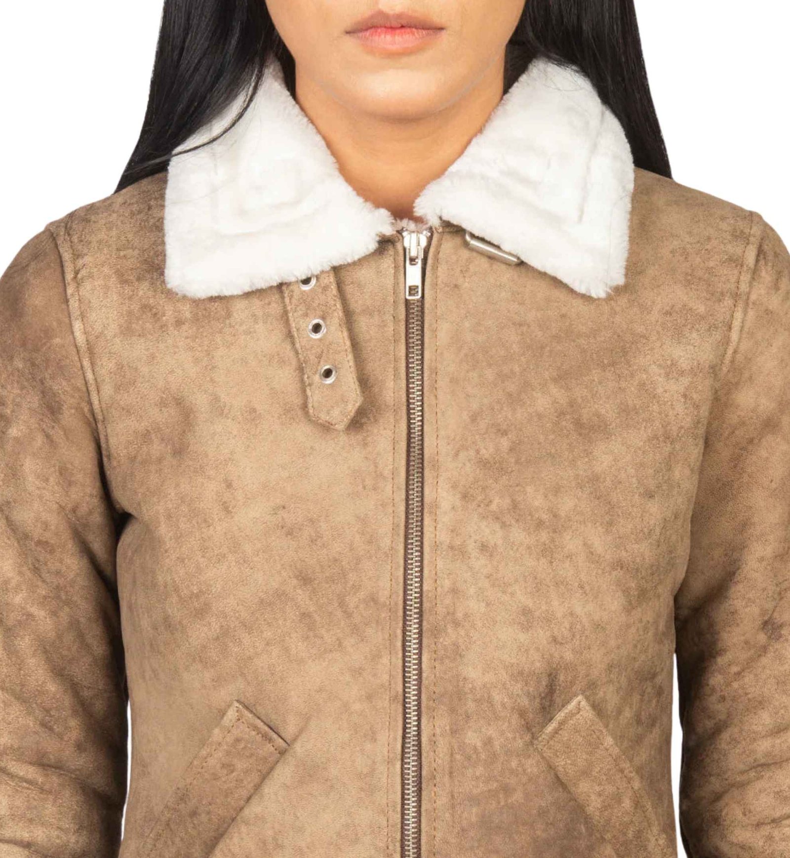 Ember B-3 Distressed Brown Bomber - Image 3