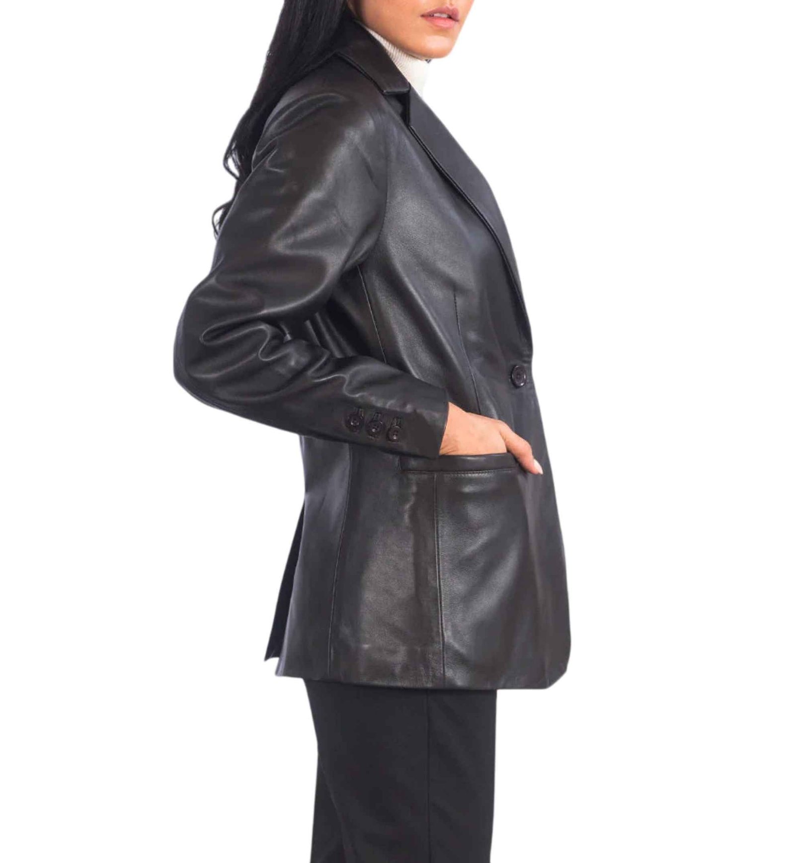 Ox Button Cuff Blazer - Image 5