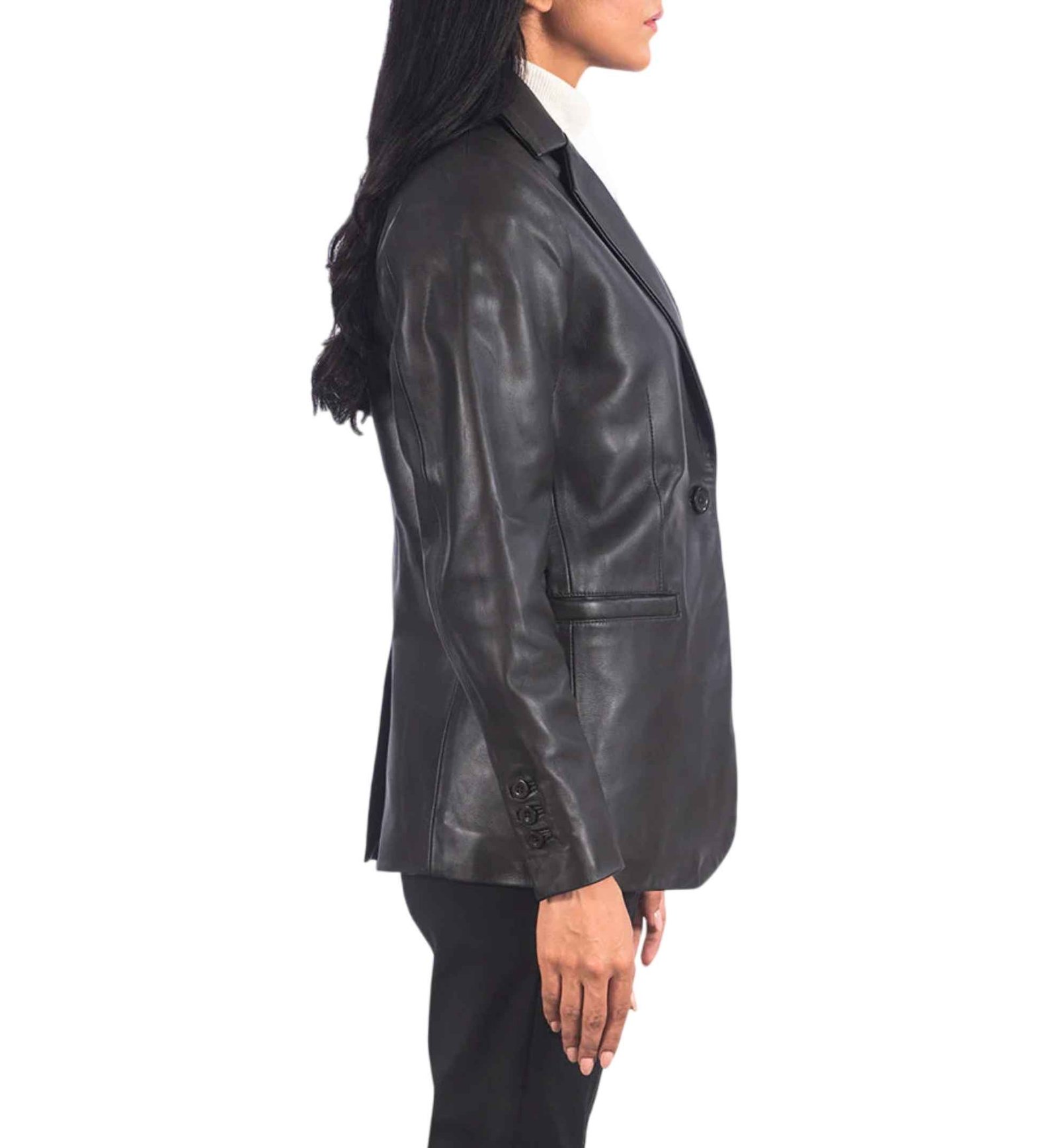 Ox Button Cuff Blazer - Image 3