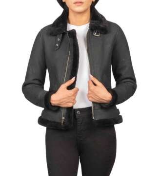 Ember B-3 Distressed Black Bomber