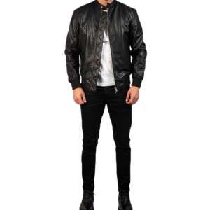 Tracer Black Bomber Jacket