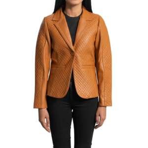 Quilted Umber Blazer