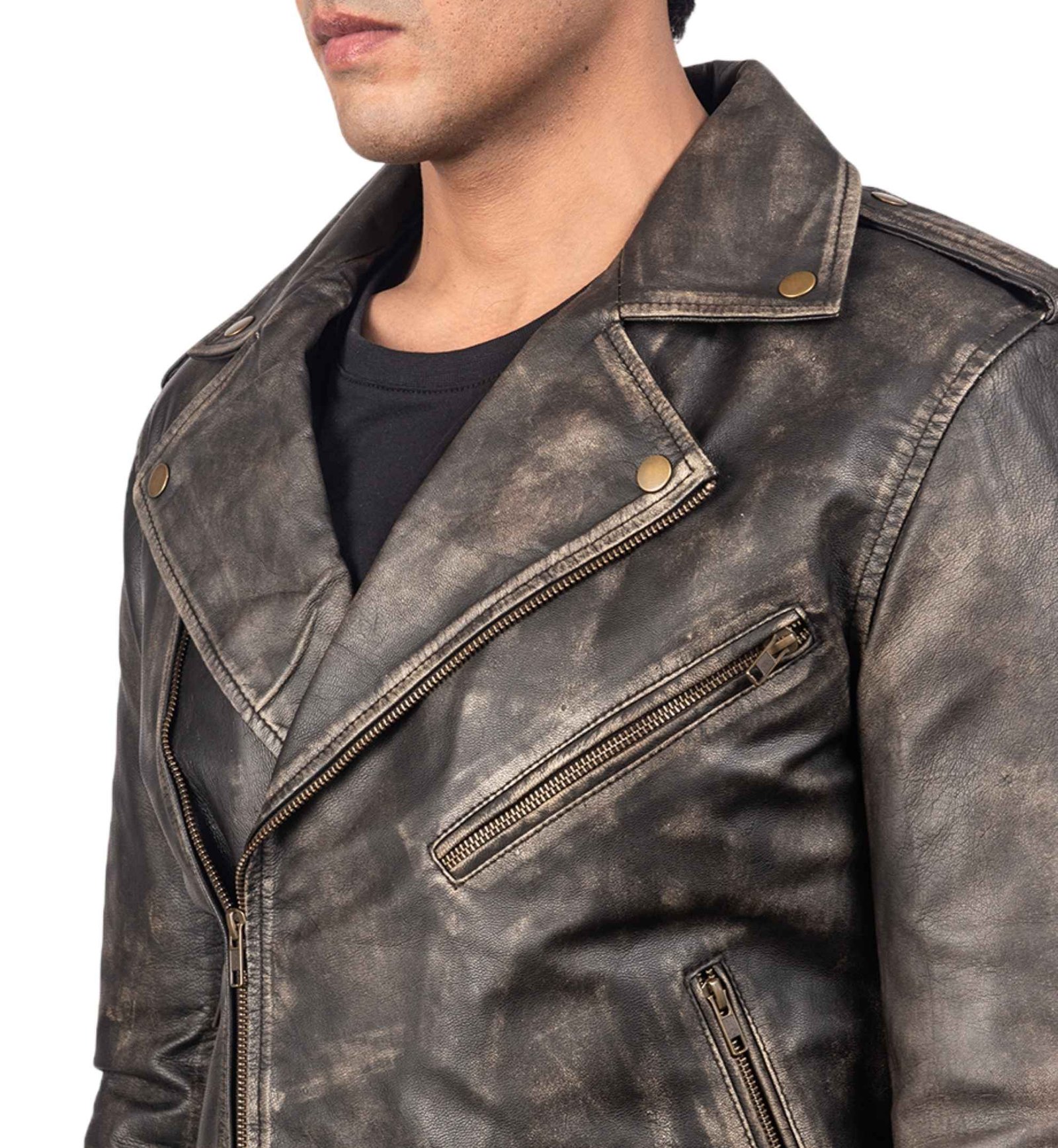 Vintage Steel Biker Jacket - Image 3