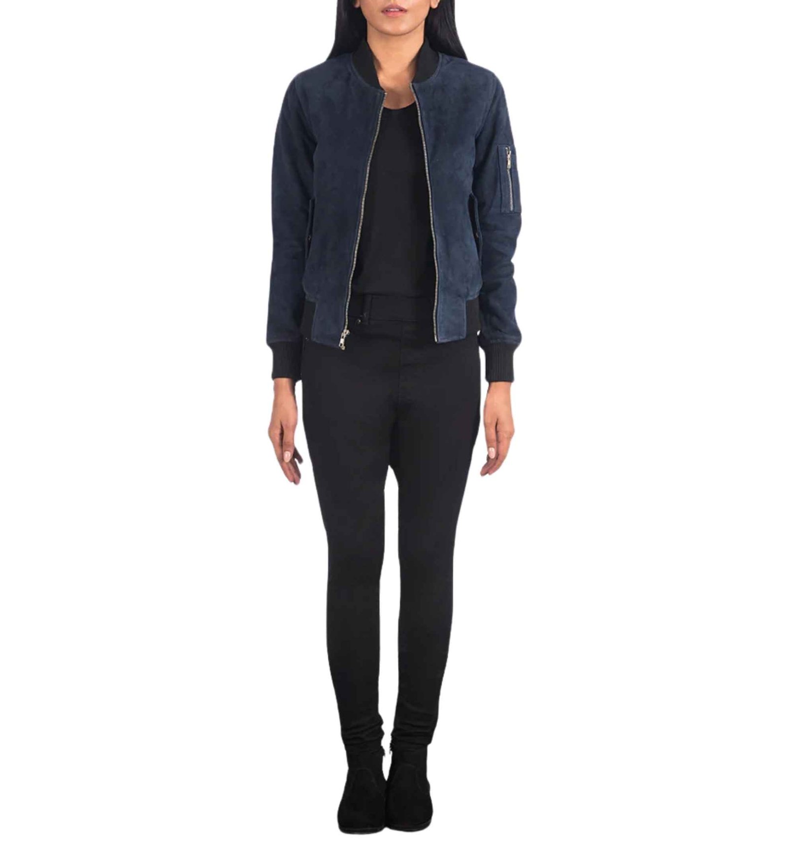 Azure Suede MA-1 Bomber - Image 6