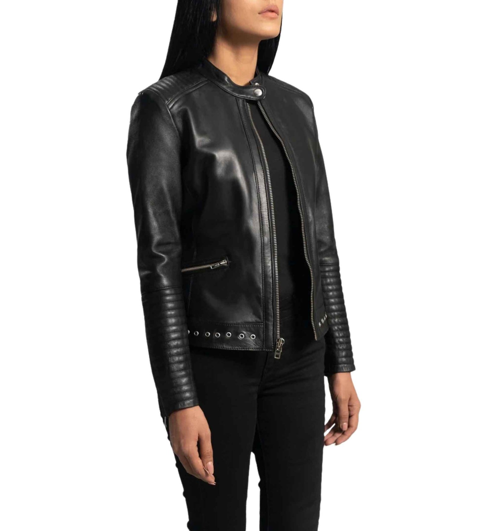 Cinder Black Aniline Moto - Image 6