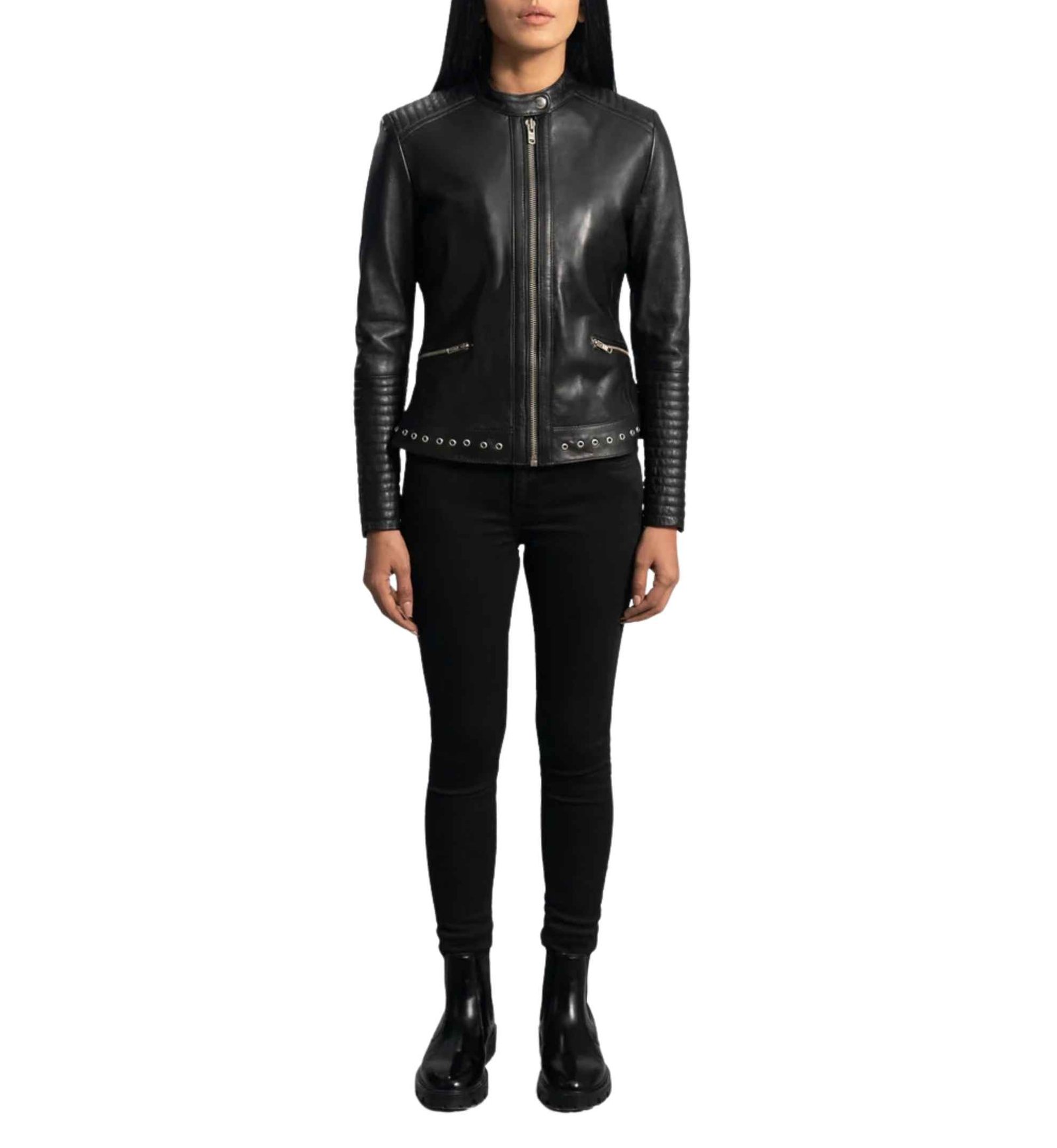 Cinder Black Aniline Moto - Image 5