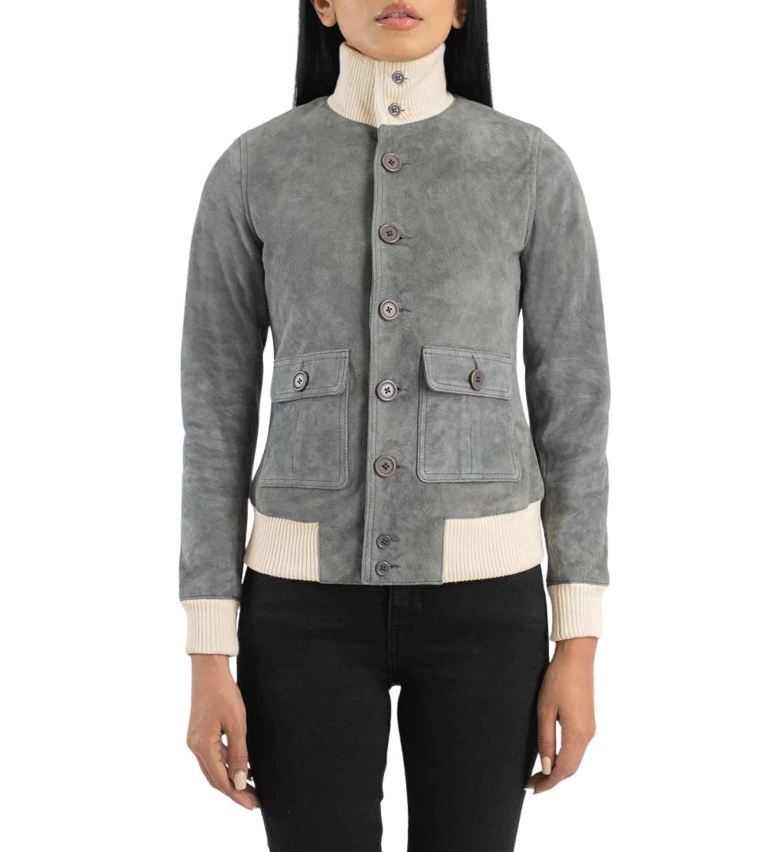 Sasha Grey Suede Bomber - Image 5