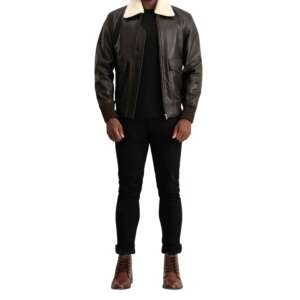 Falcon G-1 Brown and Cream Bomber