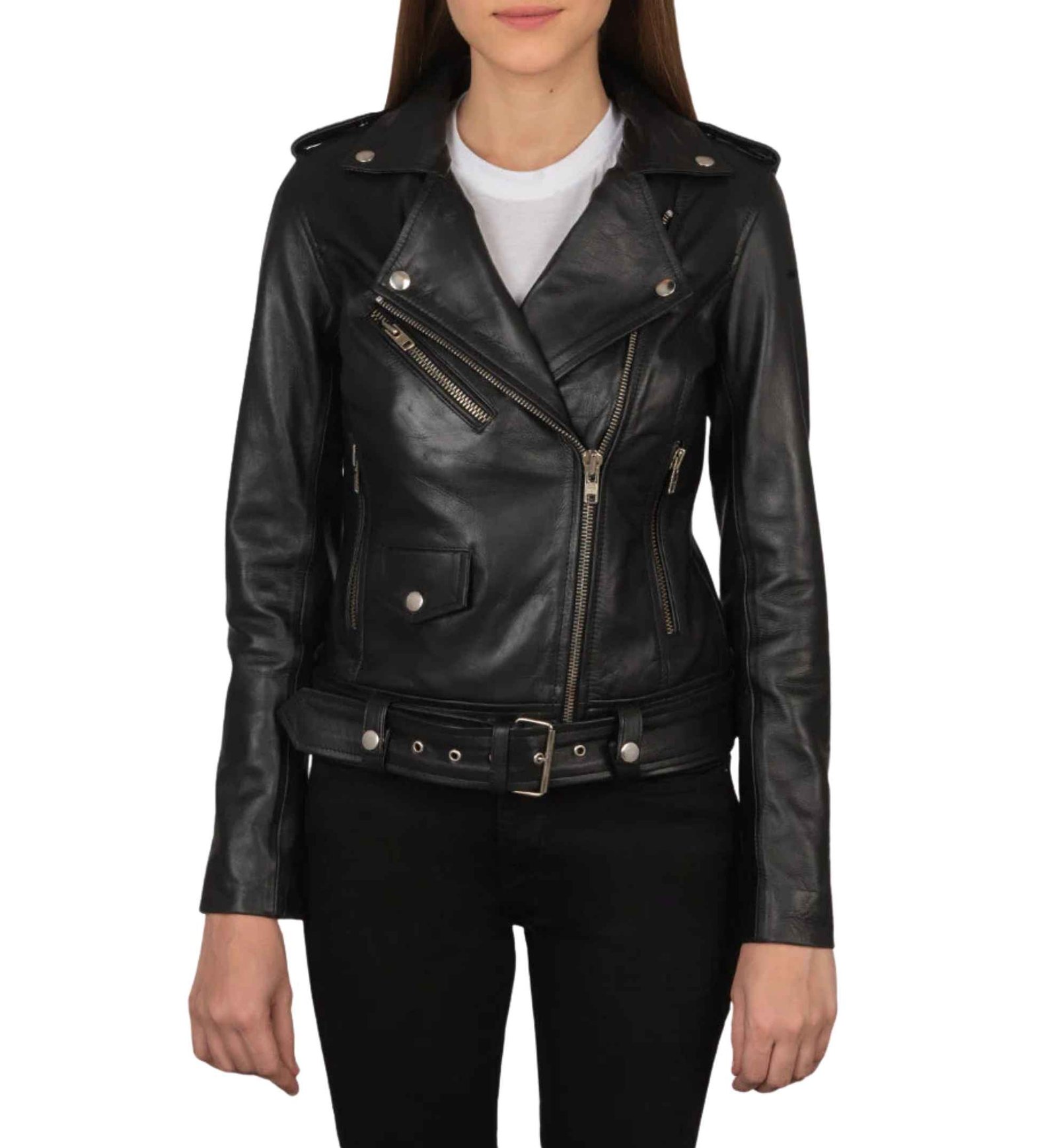 Trailblazer Black Leather Moto