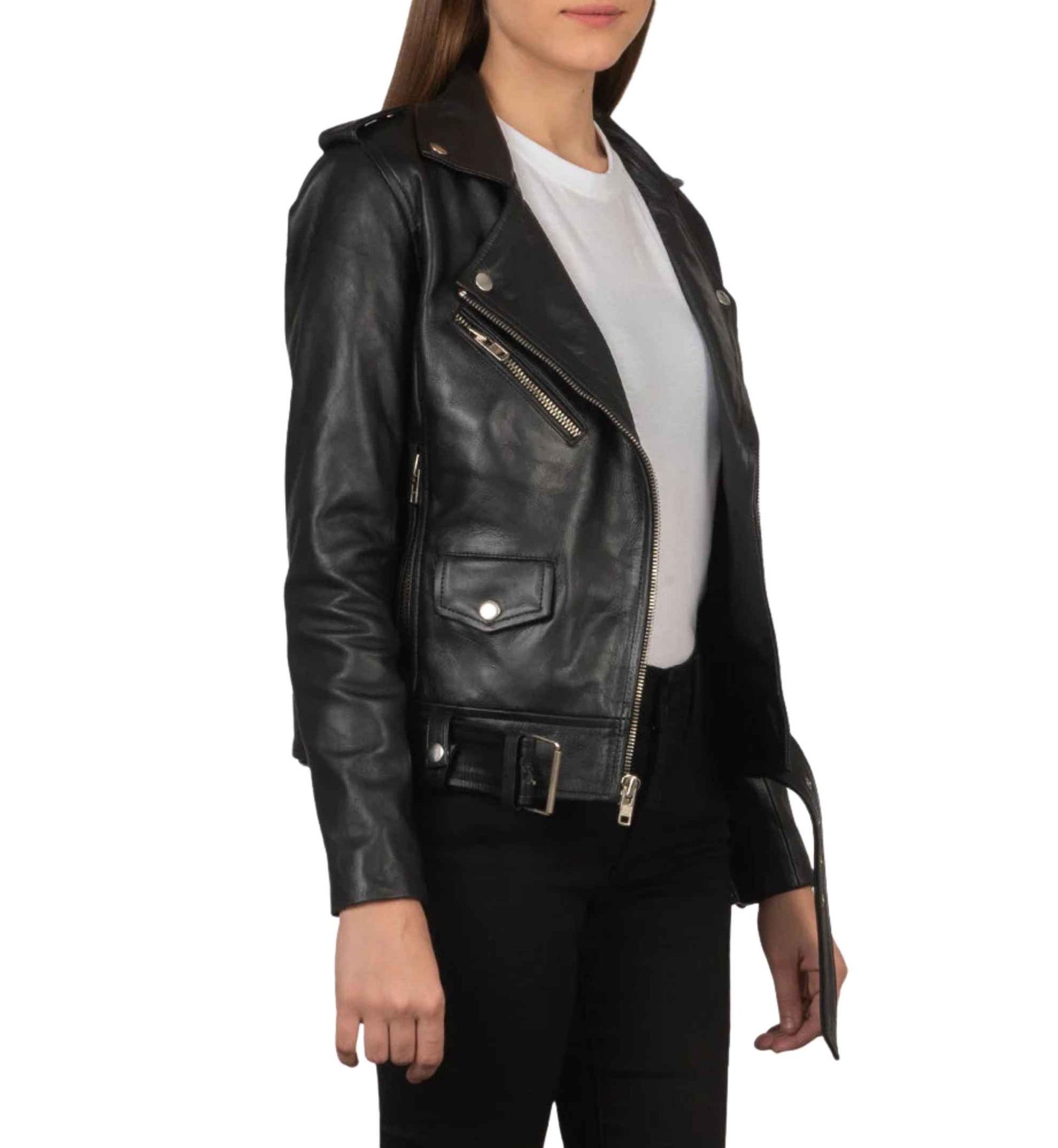 Trailblazer Black Leather Moto - Image 2