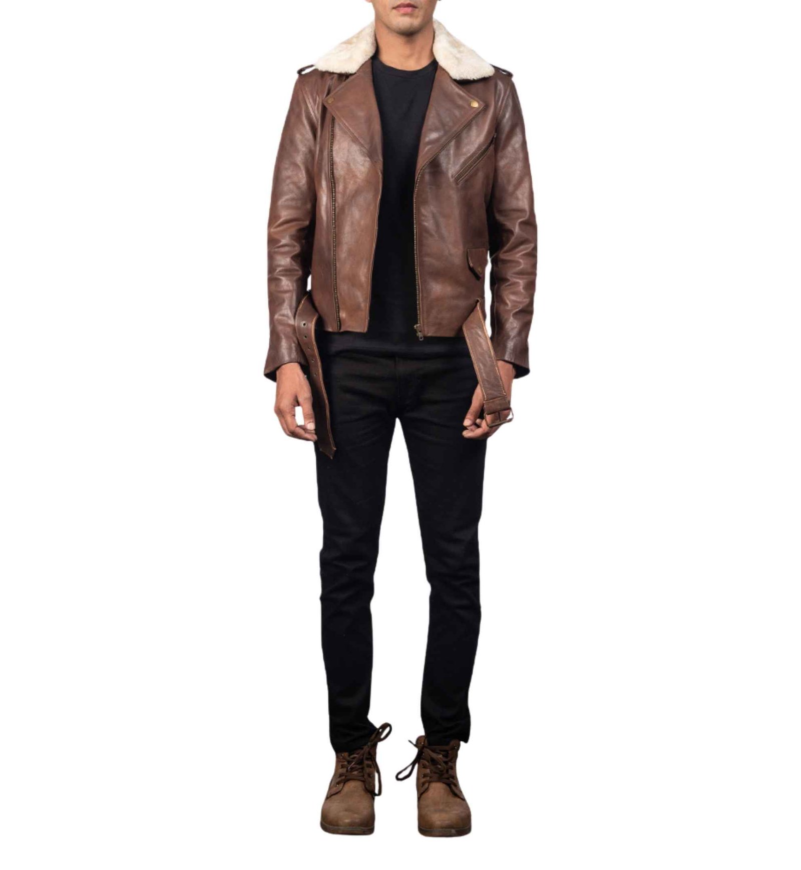 Canyon Brown Biker Jacket