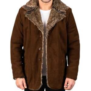 Weston Brown Suede Coat
