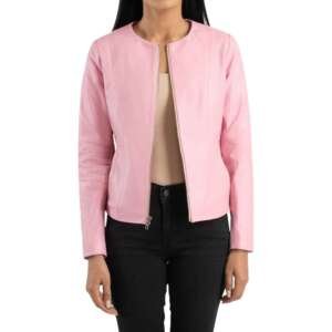 Blossom Pink Collarless Jacket