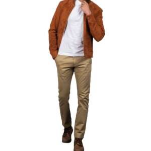 Blain Brown Suede Bomber