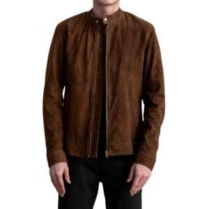 Zane Brown Suede Biker