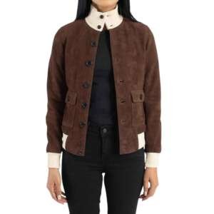Willow Mocha Suede Bomber
