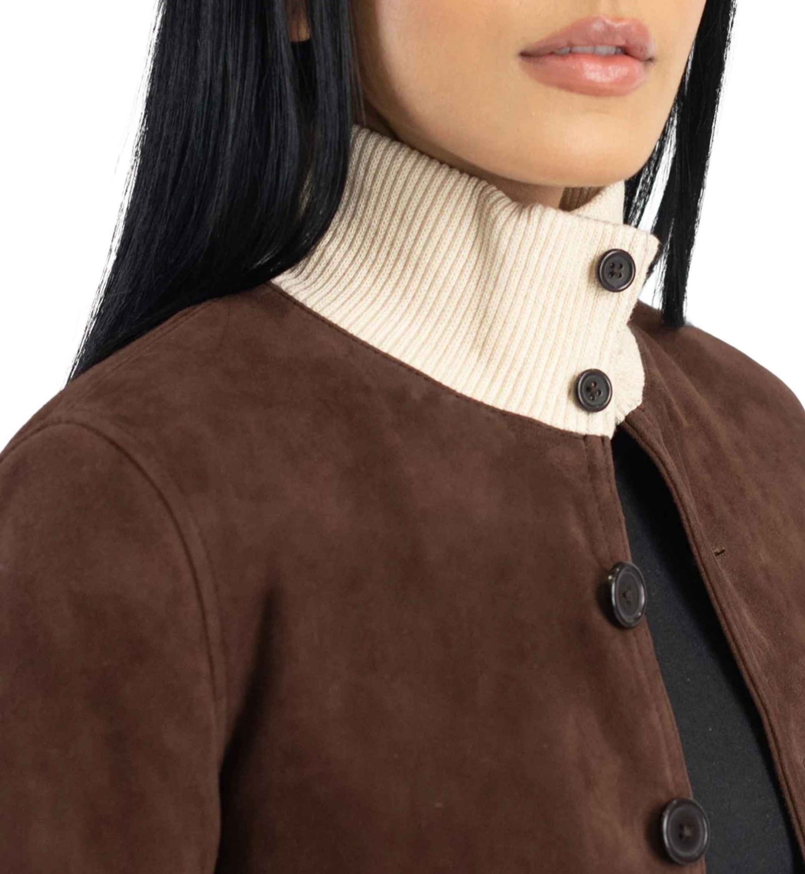 Willow Mocha Suede Bomber - Image 3