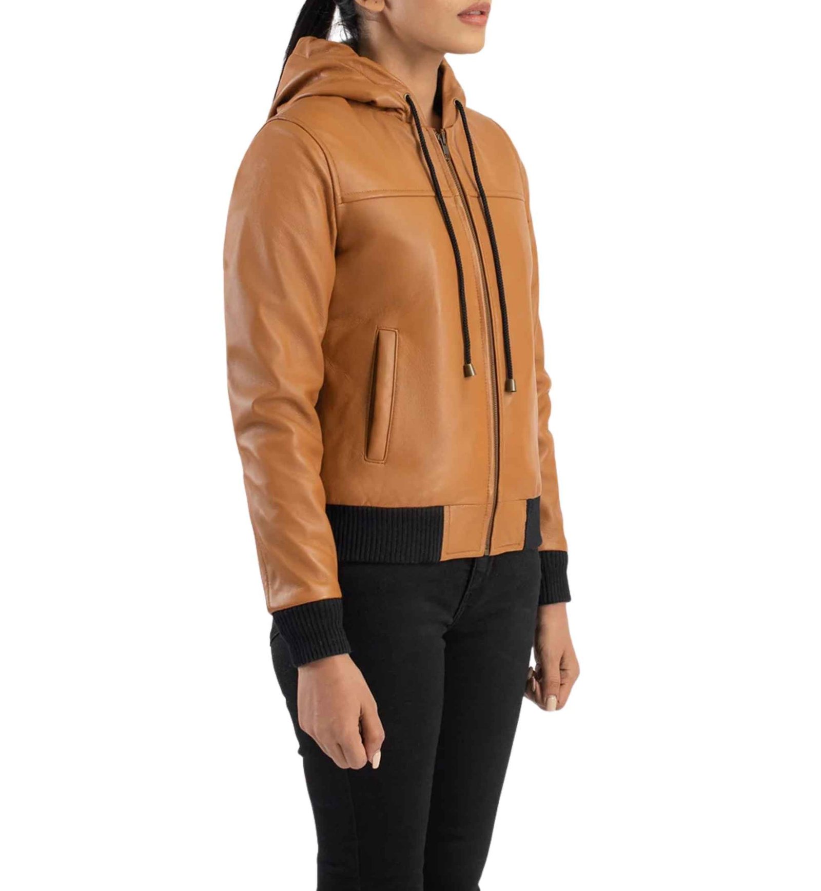Sienna Hooded Fleece Bomber - Image 2
