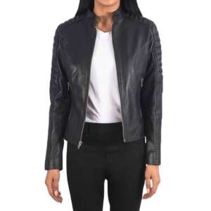 Adalyn Quilted Black Moto