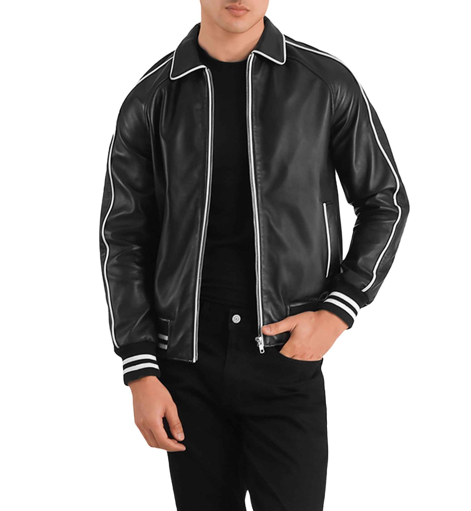 Harbor Black Varsity Jacket - Image 6