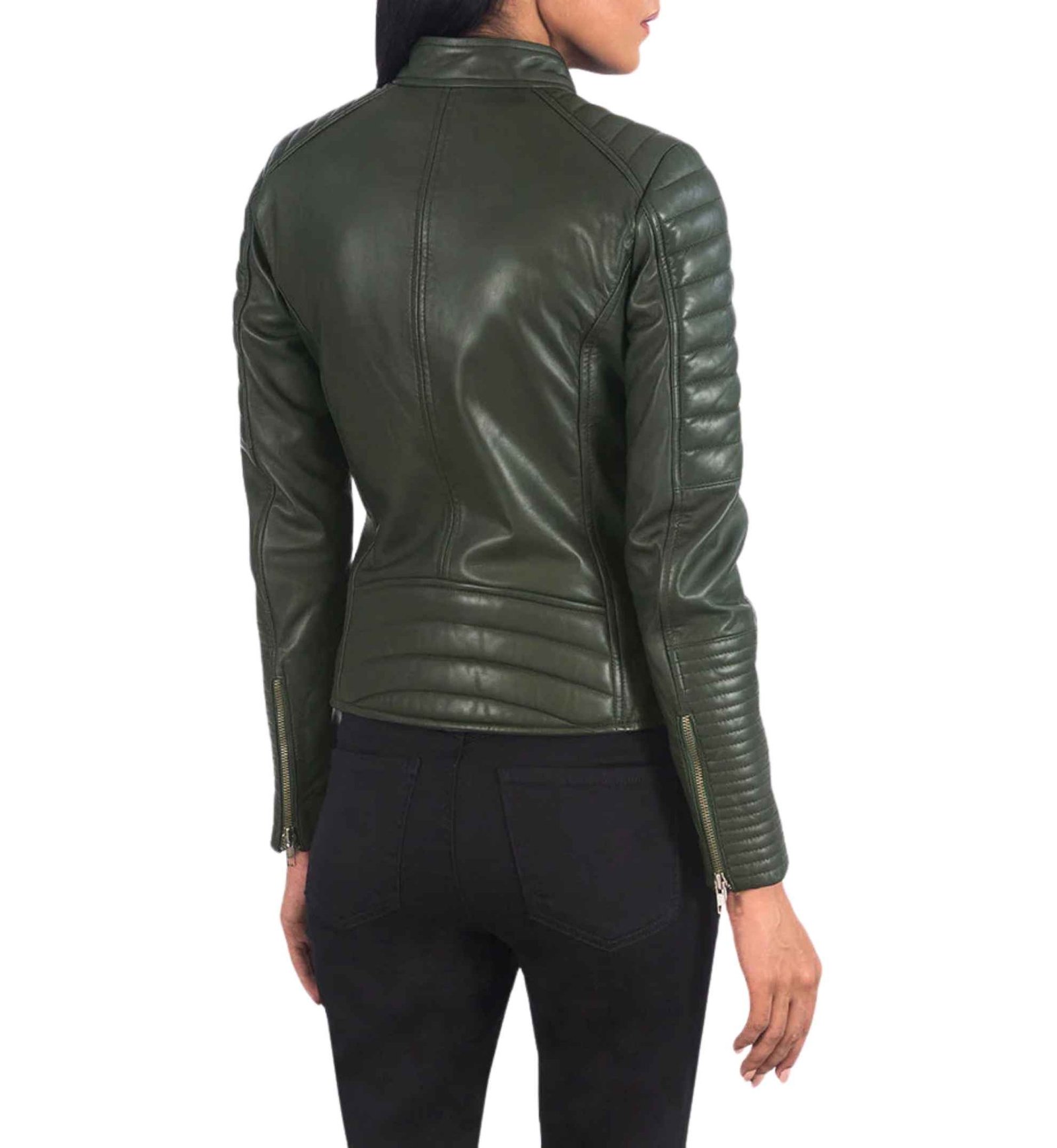 Adalyn Quilted Green Moto - Image 4