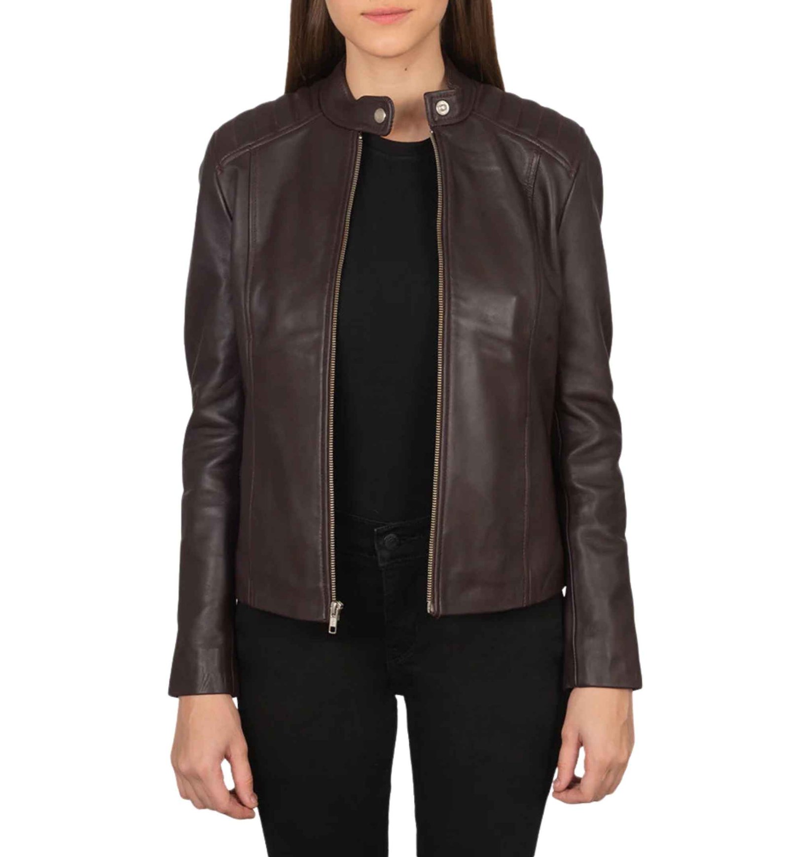 Nova Maroon Quilted Moto