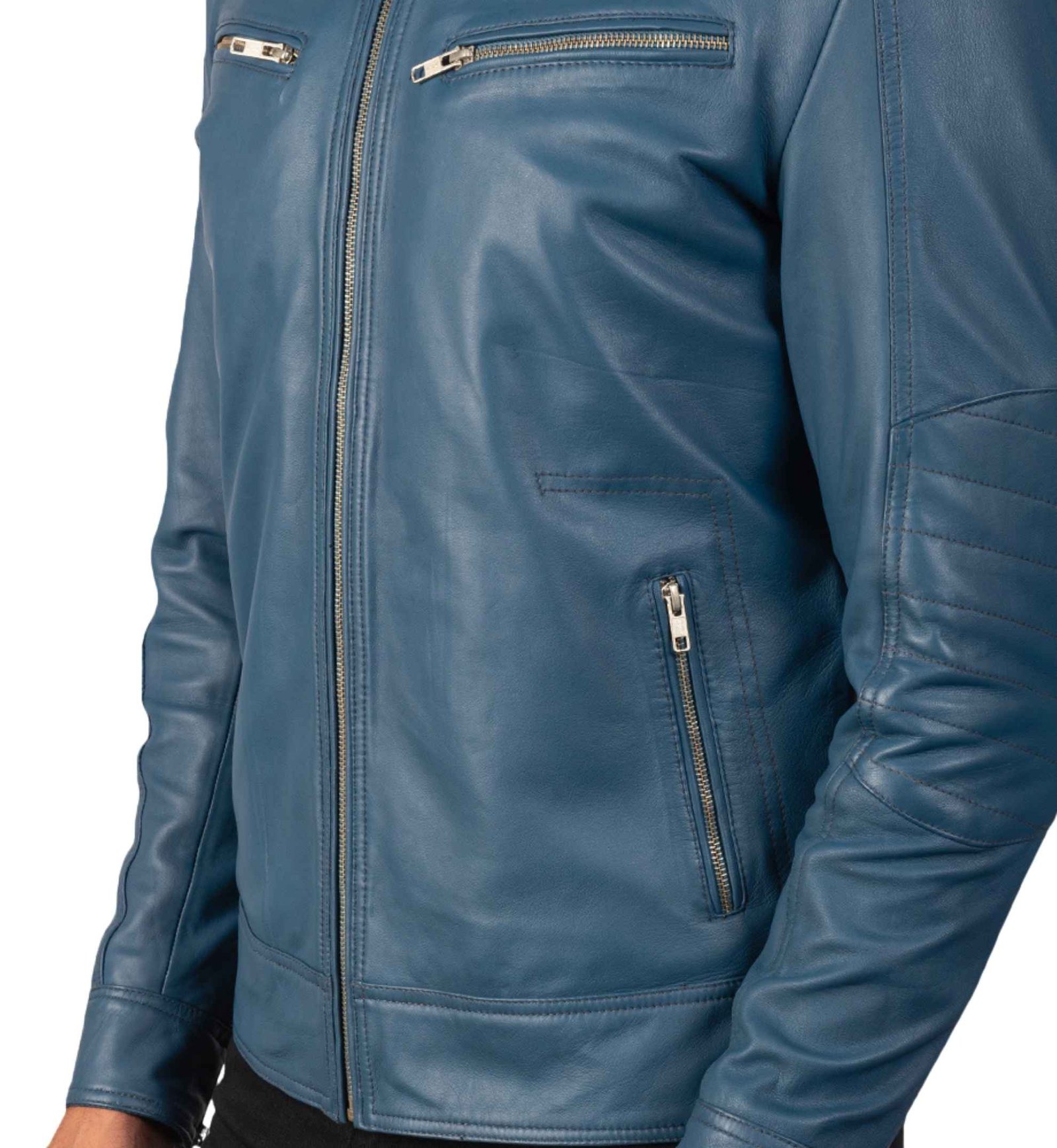 Cobalt Biker Jacket - Image 3