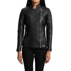 Orient Grain Quilted Black Moto