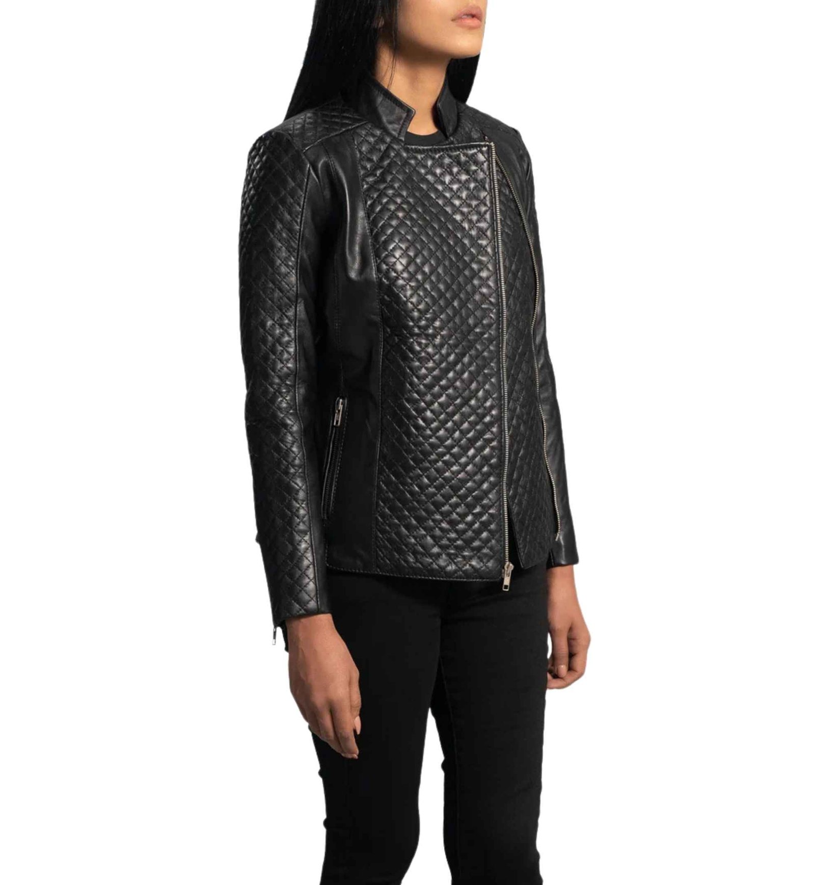 Orient Grain Quilted Black Moto - Image 2