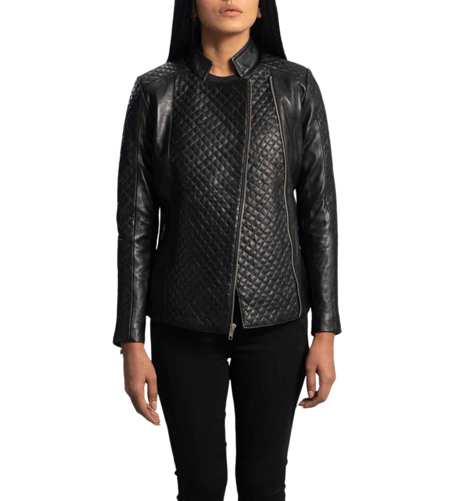 Orient Grain Quilted Black Moto - Image 6